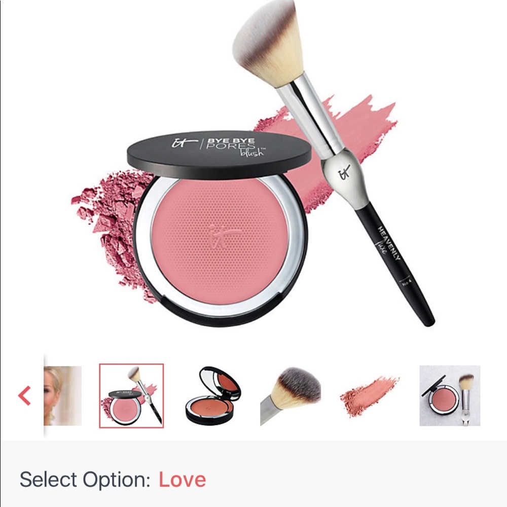 IT Bye Bye Pores Blush Love (natural soft pink) 0.192 oz Anti Aging NEW